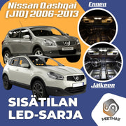 Nissan Qashqai (J10) Sisätilan LED -sarja ;14 -osainen