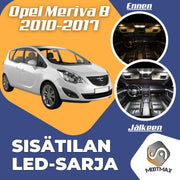 Opel Meriva B Sisätilan LED -sarja – 9 -osainen
