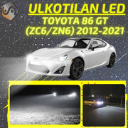 TOYOTA 86 GT (ZC6/ZN6) 2012-2021 LED-päivityssarja ulkovaloihin (ajovalot, vilkut, sumuvalot, peruutusvalot)