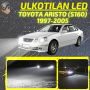 TOYOTA ARISTO (S160) 1997-2005 LED-päivityssarja ulkovaloihin (ajovalot, vilkut, sumuvalot, peruutusvalot)