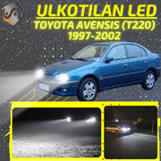 TOYOTA AVENSIS (T220) 1997-2002 LED-päivityssarja ulkovaloihin (ajovalot, vilkut, sumuvalot, peruutusvalot)