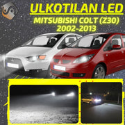 MITSUBISHI COLT (Z30) 2002-2013 LED-päivityssarja ulkovaloihin (ajovalot, vilkut, sumuvalot, peruutusvalot)