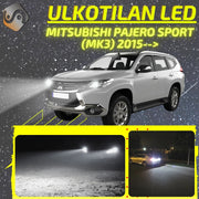 MITSUBISHI PAJERO SPORT (MK3) 2015--> LED-päivityssarja ulkovaloihin (ajovalot, vilkut, sumuvalot, peruutusvalot)