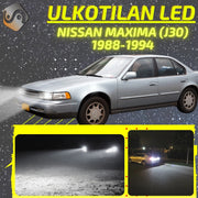 NISSAN MAXIMA (J30) 1988-1994 LED-päivityssarja ulkovaloihin (ajovalot, vilkut, sumuvalot, peruutusvalot)