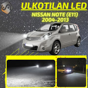 NISSAN NOTE (E11) 2004-2013 LED-päivityssarja ulkovaloihin (ajovalot, vilkut, sumuvalot, peruutusvalot)