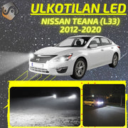 NISSAN TEANA (L33) 2012-2020 LED-päivityssarja ulkovaloihin (ajovalot, vilkut, sumuvalot, peruutusvalot)