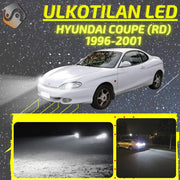 HYUNDAI COUPE (RD) 1996-2001 LED-päivityssarja ulkovaloihin (ajovalot, vilkut, sumuvalot, peruutusvalot)
