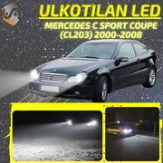 MERCEDES-BENZ C SPORT COUPE (CL203) 2000-2008 LED-päivityssarja ulkovaloihin (ajovalot, vilkut, sumuvalot, peruutusvalot)