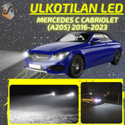 MERCEDES-BENZ C CABRIOLET (A205) 2016-2023 LED-päivityssarja ulkovaloihin (ajovalot, vilkut, sumuvalot, peruutusvalot)