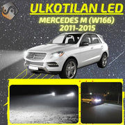 MERCEDES-BENZ M (W166) 2011-2015 LED-päivityssarja ulkovaloihin (ajovalot, vilkut, sumuvalot, peruutusvalot)