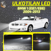 BMW 1 (E87/E88) 2004-2013 LED-päivityssarja ulkovaloihin (ajovalot, vilkut, sumuvalot, peruutusvalot)
