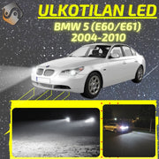 BMW 5 (E60/E61) 2004-2010 LED-päivityssarja ulkovaloihin (ajovalot, vilkut, sumuvalot, peruutusvalot)