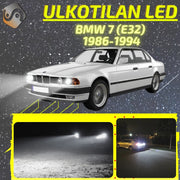 BMW 7 (E32) 1986-1994 LED-päivityssarja ulkovaloihin (ajovalot, vilkut, sumuvalot, peruutusvalot)