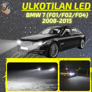 BMW 7 (F01/F02/F04) 2008-2015 LED-päivityssarja ulkovaloihin (ajovalot, vilkut, sumuvalot, peruutusvalot)