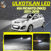 KIA PICANTO (MK2) 2011-2016 LED-päivityssarja ulkovaloihin (ajovalot, vilkut, sumuvalot, peruutusvalot)