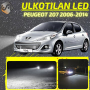 PEUGEOT 207 2006-2014 LED-päivityssarja ulkovaloihin (ajovalot, vilkut, sumuvalot, peruutusvalot)
