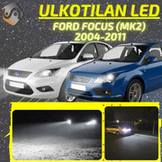 FORD FOCUS (MK2) 2004-2011 LED-päivityssarja ulkovaloihin (ajovalot, vilkut, sumuvalot, peruutusvalot)