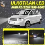 AUDI A2 (8Z0) 1999-2005 LED-päivityssarja ulkovaloihin (ajovalot, vilkut, sumuvalot, peruutusvalot)