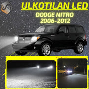 DODGE NITRO 2006-2012 LED-päivityssarja ulkovaloihin (ajovalot, vilkut, sumuvalot, peruutusvalot)