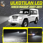 IVECO MASSIF 2007-2011 LED-päivityssarja ulkovaloihin (ajovalot, vilkut, sumuvalot, peruutusvalot)
