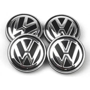 Volkswagen vannekeskiöt – Kromi-Musta – 56mm (4kpl sarja)