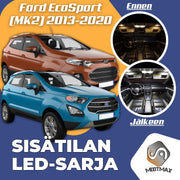Ford EcoSport (MK2) Sisätilan LED -sarja – 9 -osainen