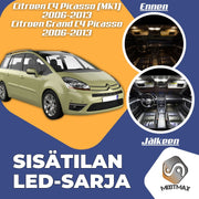 Citroen C4 Picasso (MK1) Sisätilan LED -sarja ;x12
