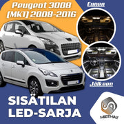 Peugeot 3008 (MK1) Sisätilan LED -sarja – 16 -osainen