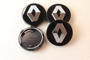 Renault vannekeskiöt – Kromi-musta – 59mm (4kpl sarja)