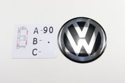 Volkswagen Pyöreät Alumiinitarrat ; Eri Kokoja ja Värejä (1kpl)
