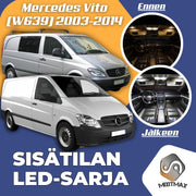 Mercedes-Benz Vito (W639) Sisätilan LED -sarja – 17 -osainen