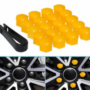 Pyöränpultti / -mutterisuojat ; Keltaiset ; 17mm