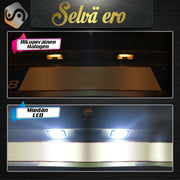 Fiat / Lancia LED rekisterikilven valot — kirkkaan valkoinen 6000K (2kpl sarja)