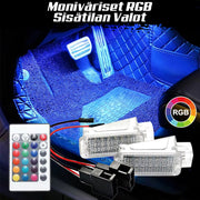 VAG Sisätilan LED Valoyksiköt ; Valkoiset / Moniväriset ; 2kpl sarja (MALLI #1)