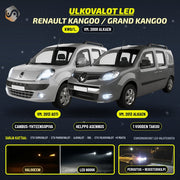 RENAULT KANGOO / GRAND KANGOO 2008--> LED-päivityssarja ulkovaloihin (ajovalot, vilkut, sumuvalot, peruutusvalot)