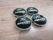BMW vannekeskiöt – Hamann Musta-valko – 68mm (4kpl sarja)