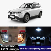 BMW X3 (E83) Sisätilan LED -sarja – 16 -osainen