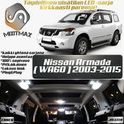 Nissan Armada (WA60) Sisätilan LED -sarja – 16 -osainen