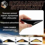 Ford Focus / Mondeo Dynaamiset LED aaltoefekti sivuvilkut ; Tumma/Kirkas kotelo (2kpl sarja)