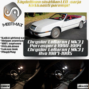 Chrysler LeBaron (MK3) Sisätilan LED -sarja – 19 -osainen