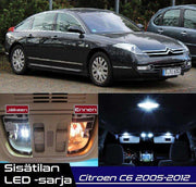 Citroen C6 Sisätilan LED -sarja – 23 -osainen