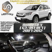 Honda CR-V (G3) Sisätilan LED -sarja – 9 -osainen