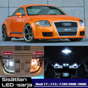 Audi TT (8N) Sisätilan LED -sarja – 9 -osainen