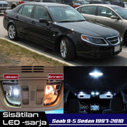Saab 9-5 (YS3E) Sisätilan LED -sarja – 23 -osainen