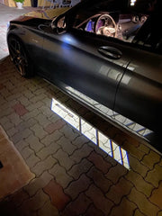 Mercedes-Benz A/C/E/S/GLC ym. sivupeilien projektorivalot — logo maahan (2kpl)