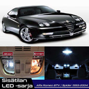Alfa Romeo Spider / GTV Sisätilan LED -sarja – 11 -osainen