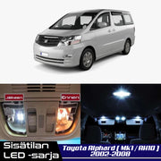 Toyota Alphard (AH10) Sisätilan LED -sarja – 16 -osainen