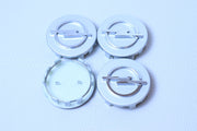 Opel vannekeskiöt – Kromi-hopea – 58mm (4kpl sarja)