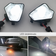 Mercedes-Benz sivupeilin valot – LED-lisävalo peilin alle (2 kpl pari)