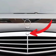 Mercedes-Benz W211/S211 Etumaskin Merkki ; Sininen Seppele ; 48mm Lätkä